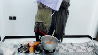 Pakistani Village Wife Has Anal Sex In Kitchen While She Is Cooking With Clear Hindi Audio