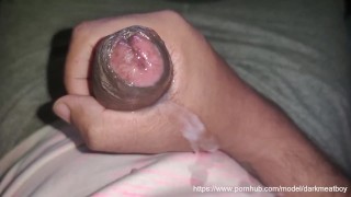 Pink And Black monster cock - Huge Messy Cumshot අතේ ගහලා කැරි විදිනවා