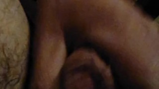 Upclose cumshot from cum covered big dig