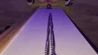  Barley legal twink used his first dildo :3