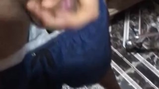 Jalándomela frente al espejo 