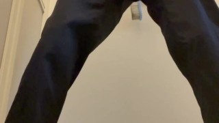 18センチデカマラ　スーツオナニー