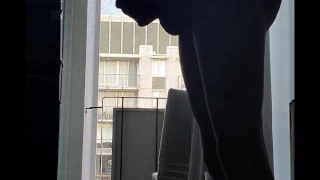 johnholmesjunior caught in daytime solo show with open window for neighbors huge monster cock load
