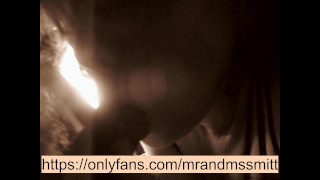 hot babe sucked a stranger in the car and got a load of cum in her face