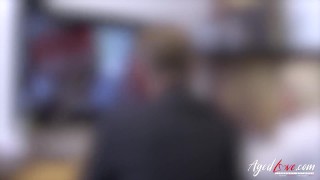 AGEDLOVE Blonde And Stud Enjoying It Hard