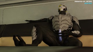 Male Turian Muscle Hyper Growth Animation