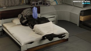 Male Turian Bed Growth Hyper Animation