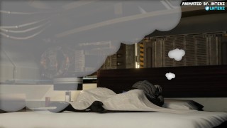 Male Turian Bed Growth Hyper Animation