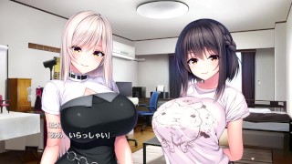 【エロゲー Role player:とろろ姉妹の粘膜ポトレ(体験版)動画4】 バストサイズ測定中にさなちゃんが爆乳を揉ませてくれて…