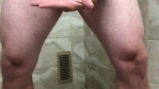 As Requested - Wearing Flip Flops During Shower Masturbation and Cum Eating Finish