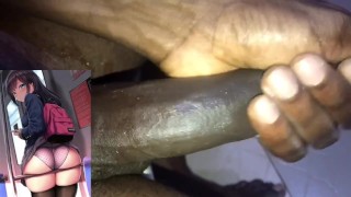 JAPANESE TRAIN SEX TONIKZALEX STROKING BBC MOANS, TALKS DIRTY & CUMS HUGE LOAD CUM INSIDE CARTOON 