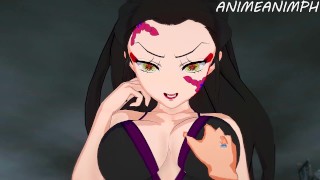 Tanjiro Fucked Daki Many Times Until Creampies to Win Against Her - Demon Slayer Hentai Compilation