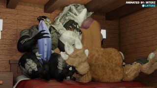 Turian and Krogan Handjob Hyper Growth Animation