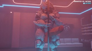 Krogan Pole Dance Hyper Growth Animation