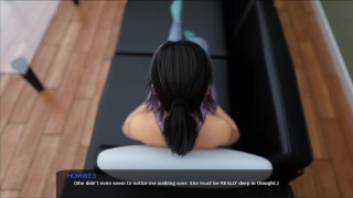 Milfy City # 28 Barely restrained himself from fucking his older stepsister