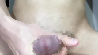 Male college student close-up masturbation Bukkake (1/2)