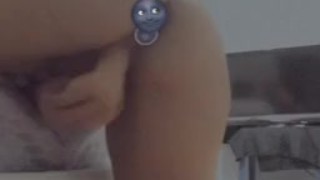 Puertorriqueña satisfaciéndose bien Rico 