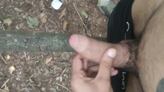Outdoor 🌲 double shot on wood stick 💦