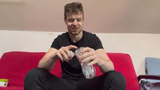Unboxing and fucking my see through fleshlight