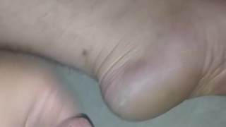 Cumming on my foot