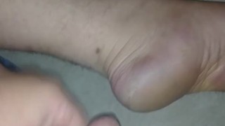 Cumming on my foot