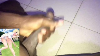 TENNIS COURT SEX TONIKZALEX STROKING BBC MOANS, TALKS DIRTY & CUMS HUGE LOAD CUM INSIDE CARTOON 