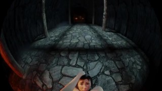 Lara Croft Giving you a cunnilingus in VR POV
