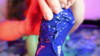 Latex Ripped Damaged Gloves - Destroyed Rubber Gloves - Fetish video