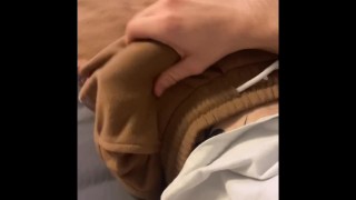 Playing with my hard dick 