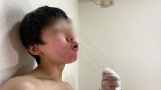 Naked Eating Masturbation Part5 Sample 【gay】【cute】【food】【cumshot】【 male moaning】【 cum eating】
