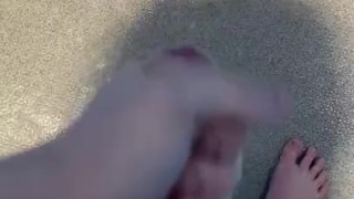 Young gay masturbation at gym in shower feet 