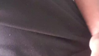 discreet handjob in my friend's bathroom