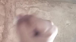 Touching my nipples makes me horny and now I masturbate