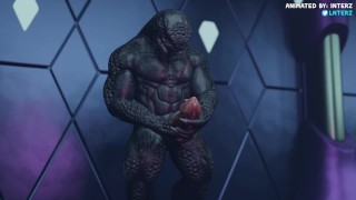 Sangheili Elite Muscle Hyper Growth Animation