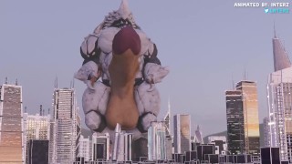 Macro Krogan Muscle Hyper Growth Animation