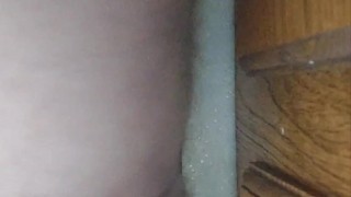 HORNY FTM juicy boy cunt cums from humping counter