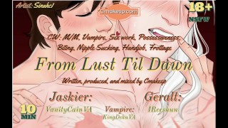 Geralt and Jaskier get off in an alley