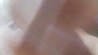 I am very horny, and I feel naughty in the light of day, I take out my big bulge and touch it until