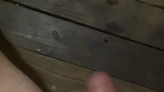 Alone in the sauna jerking off