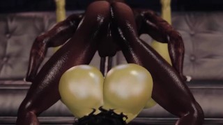 She-Hulk gets BBC pushed in her tight pussy and asshole after Tinder date- Second Life Parody
