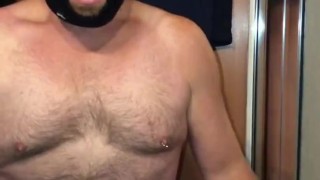 Early morning masturbation & cum eating before anyone gets up, trying to be quiet challenge 