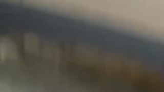 【全裸放尿】ベランダで裸になってがに股両手離しオシッコ【仮性包茎】