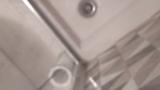 My male feet in the shower