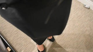 Bound in Leather Straightjacket and Hobble Dress