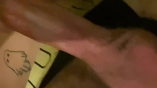  Athletic College twink rubs cock and hole between classes 