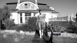 Jasmina Euro Only Anal Facial with Mugur & Lauro Giotto outdoor teasing, body stockings, Ass Tease#1