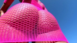 Jasmina Euro Only Anal Facial with Mugur & Lauro Giotto outdoor teasing, body stockings, Ass Tease#2