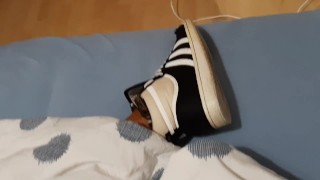 Adidas Sleek and socks worn all night long