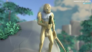 Lizard Hyper Penis Growth Animation
