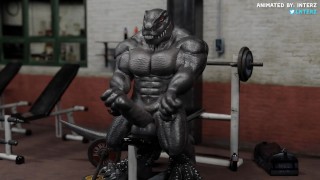 Dino Muscle Hyper Macro Growth Animation